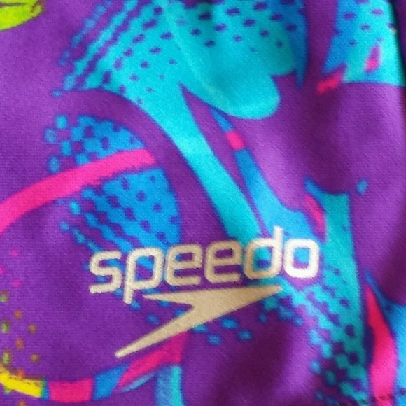 Speedo Youth Tankini Top Multi Color Racer Back - Picture 4 of 5
